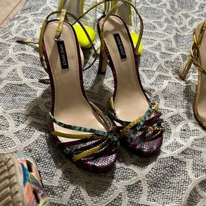 High heels. Nine West brand. ONLY WORN TWICE!